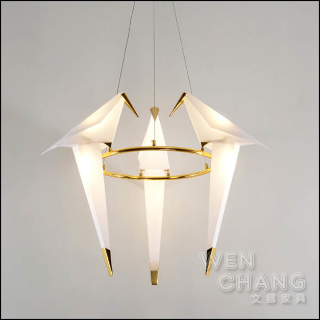 幾何 簡約 波波鳥三頭吊燈 Perch light  英國設計師 Umut Yamac 復刻版 LC-108-3
