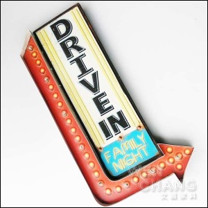 復古鄉村 美式工業 DRIVE IN 進入箭頭壁掛 LED燈 Z022 復古鄉村 美式工業 DRIVE IN 進入箭頭壁掛 LED燈 Z022