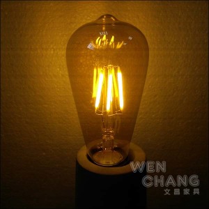 愛迪生復古LED燈泡 E27 6W 工業 loft 風 LED木瓜燈泡 LBU011 寬電壓《特價》 愛迪生復古LED燈泡 E27 6W 工業 loft 風 LED木瓜燈泡 LBU011 寬電壓《特價》