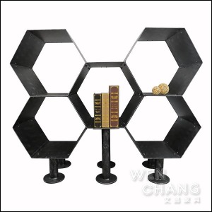 〈5顆組C款〉全鐵造型櫃 多彩金屬 蜂窩 蜂巢 書櫃 床頭櫃《出清品恕不接受退換貨》 〈5顆組C款〉全鐵造型櫃 多彩金屬 蜂窩 蜂巢 書櫃 床頭櫃《出清品恕不接受退換貨》