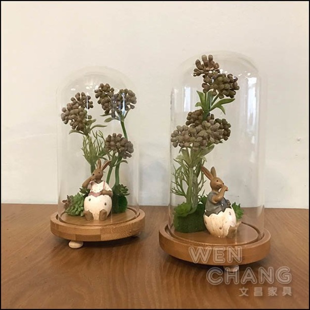 ZAKKA 兔子森林玻璃擺件 Z062