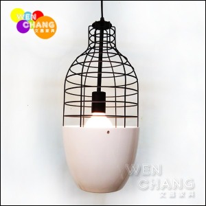 工業普普風 雙色搭配 降落傘吊燈 C款 砲彈型 LC-043 《特價》 工業普普風 雙色搭配 降落傘吊燈 C款 砲彈型 LC-043 《特價》