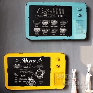 仿舊 復古 電視機造型 壁掛 黑板 留言板 Z024《特價》 仿舊 復古 電視機造型 壁掛 黑板 留言板 Z024《特價》