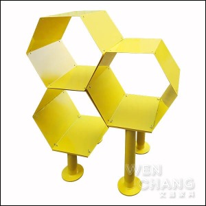 〈3顆組B款〉全鐵造型櫃 多彩金屬 蜂窩 蜂巢 書櫃 床頭櫃《爆倉出清大特價》 〈3顆組B款〉全鐵造型櫃 多彩金屬 蜂窩 蜂巢 書櫃 床頭櫃《爆倉出清大特價》