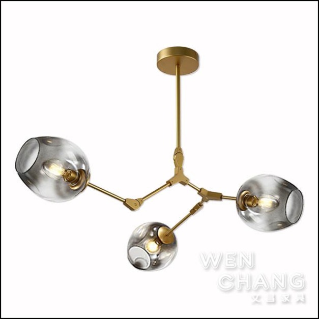 北歐 現代簡約 泡泡吊燈三頭 復刻版 LC-110-3