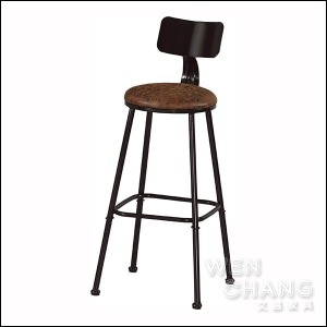 工業風 有背 凱斯吧椅 皮革坐墊吧椅 STT010 工業風 有背 凱斯吧椅 皮革坐墊吧椅 STT010
