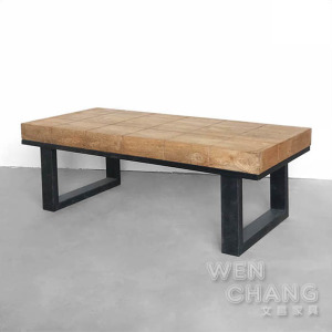 LOFT 工業風 實木+金屬 格雷豆腐格長凳 茶几 ST042 LOFT 工業風 實木+金屬 格雷豆腐格長凳 茶几 ST042