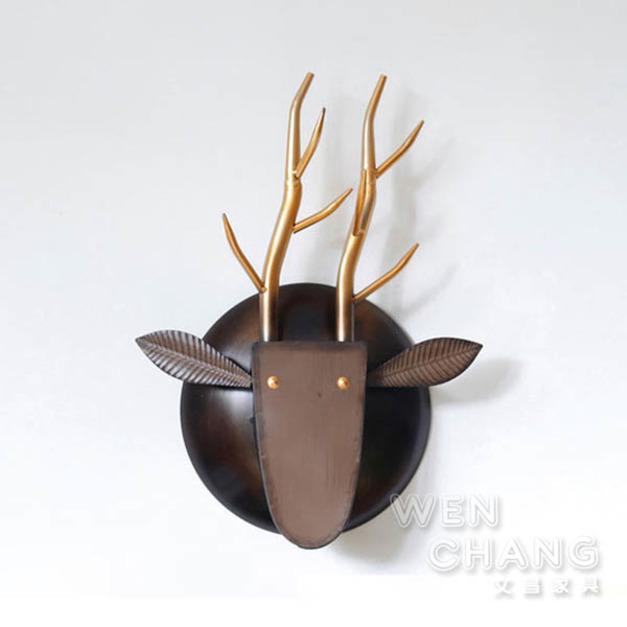 美式塗鴉風動物頭壁掛 壁飾 Z156