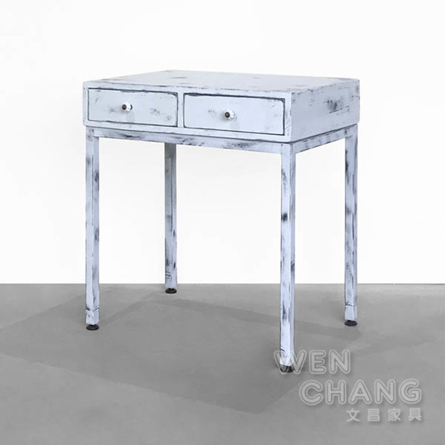 訂製品 仿舊白雙抽桌 書桌 CUA-017