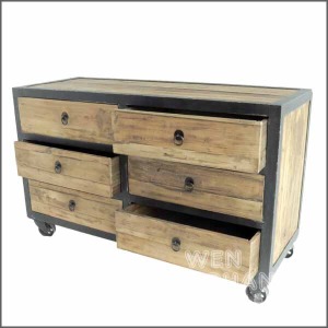 LOFT 工業風 工業有輪六斗櫃 CB019 LOFT 工業風 工業有輪六斗櫃 CB019