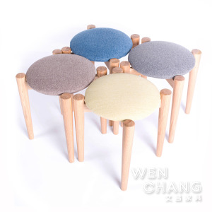 日系耐用白橡實木簡約傢俱 素色 南斯系列 四腳圓凳 ST029 日系耐用白橡實木簡約傢俱 素色 南斯系列 四腳圓凳 ST029