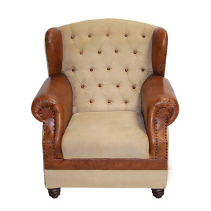 LOFT 工業風 雷克斯拉扣帆布沙發 單人 SO028-1 LOFT 工業風 雷克斯拉扣帆布沙發 單人 SO028-1