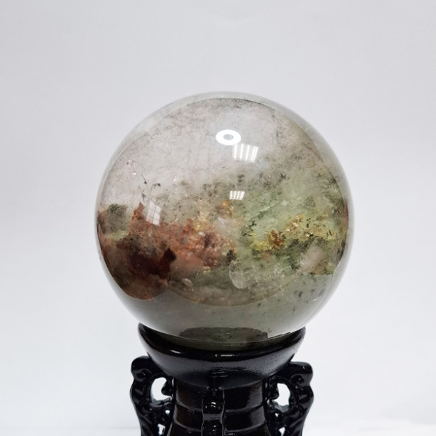 天然水晶 幽靈水晶球 異象水晶 紅幽靈 綠幽靈 WB002 天然水晶 幽靈水晶球 異象水晶 紅幽靈 綠幽靈 WB002