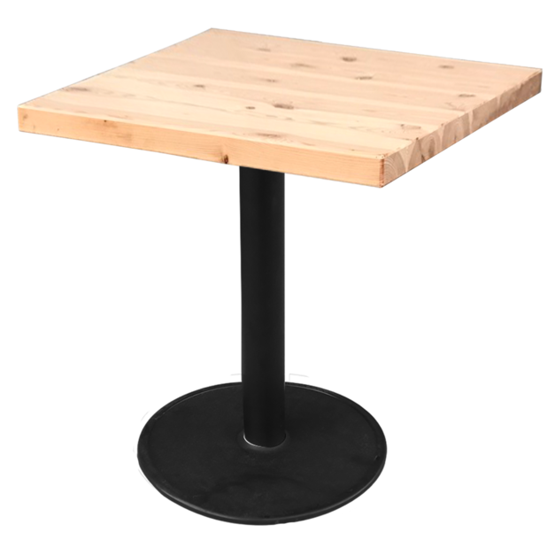 訂製品 花旗松圓柱腳桌 圓桌 餐桌 洽談桌 CU014