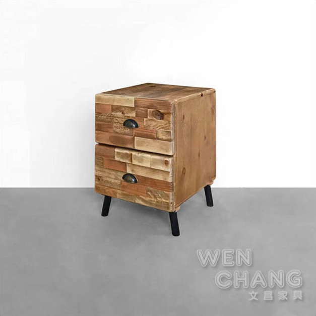 訂製品 仿舊復古 麥格文床頭櫃 做舊款 矮櫃 CU055