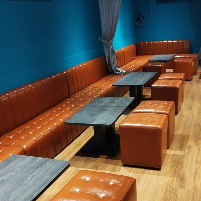 復古仿舊質感卡座沙發