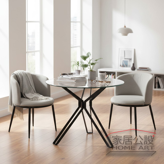 簡單一桌二椅 搭配高質感空間