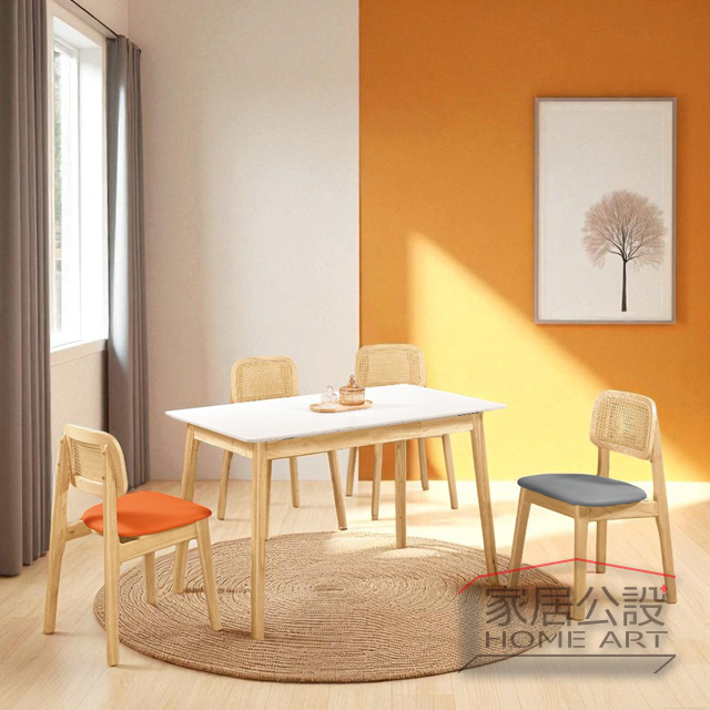 藤編餐椅坐墊版