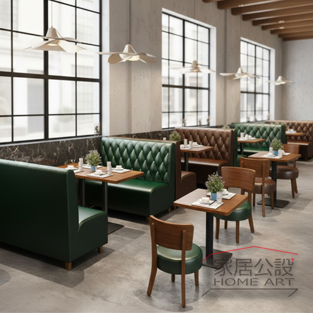 台北家具 台北餐飲客製化卡座沙發 家居公設