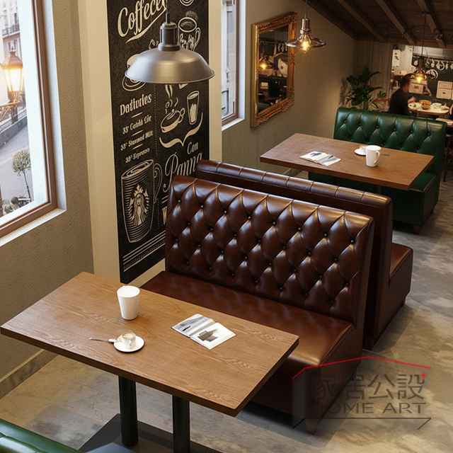 桃園家具 桃園餐飲客製化卡座沙發 家居公設