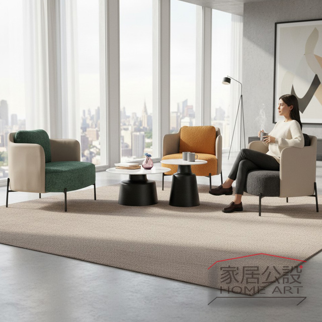 擁時圓弧沙發 打造屬於設計師的家