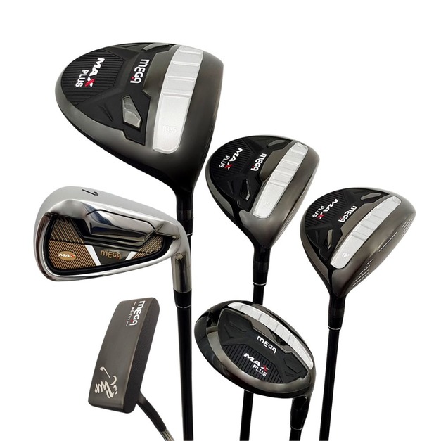 【MEGA GOLF】MAX PLUS 男用高爾夫套桿組|3W1UT7I1PT 附木桿套+球袋 【MEGA GOLF】MAX PLUS 男用高爾夫套桿組|3W1UT7I1PT 附木桿套+球袋