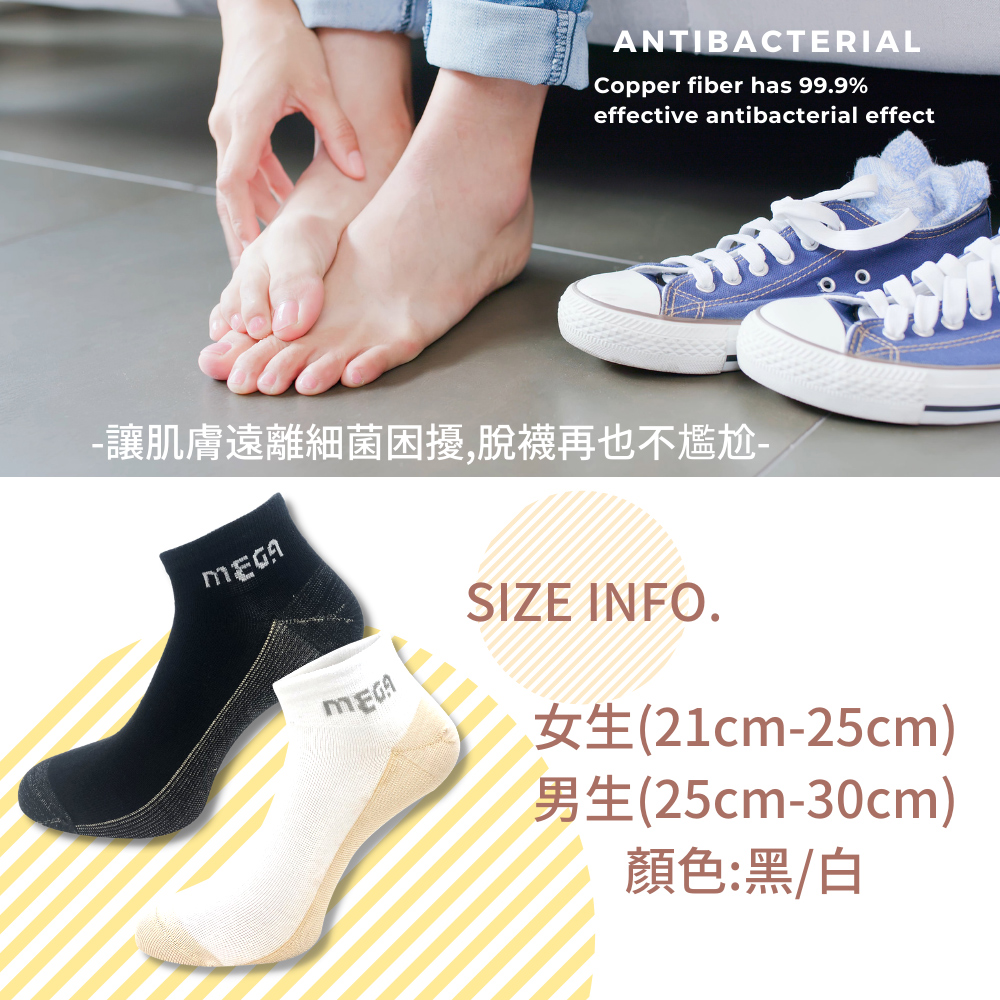 銅纖維運動襪 全景展示