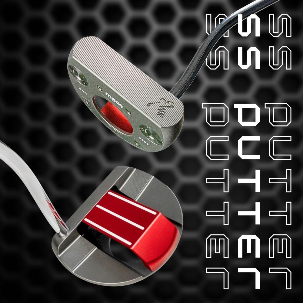 站立式推桿 三條瞄準線設計 提升準度 MEGA GOLF 推桿三條瞄準線設計