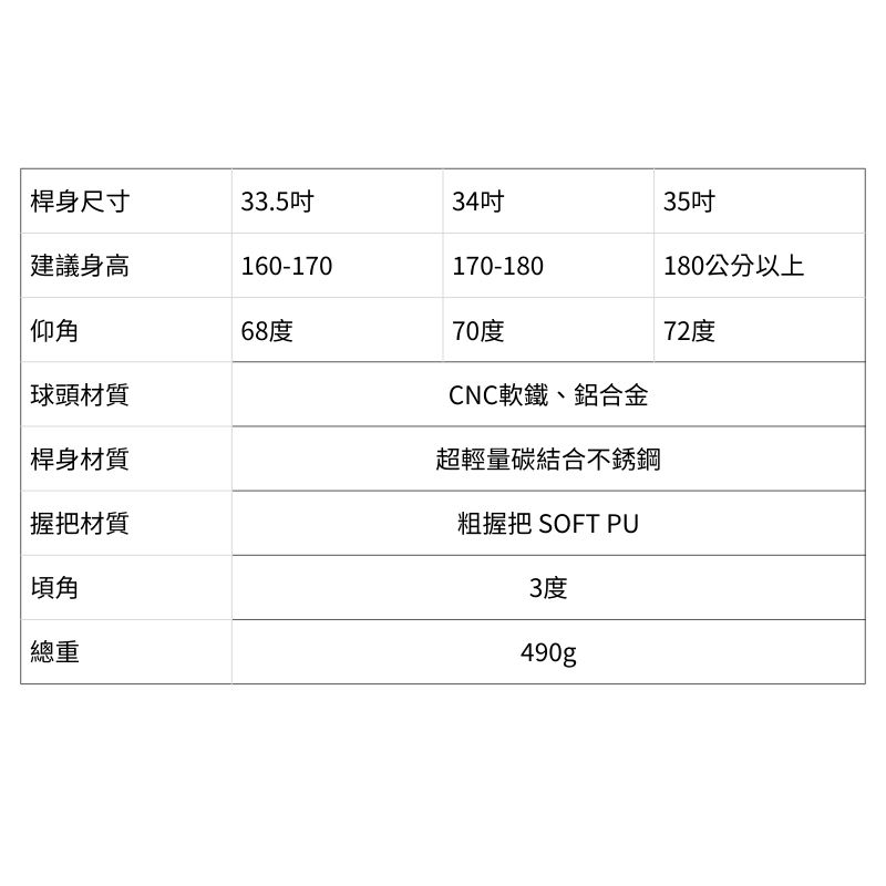 MEGA GOLF S306 Horn Style Golf Putter