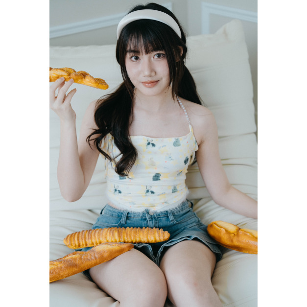 【jnauxz】初戀甜心 兔兔印花鬆緊綁帶珍珠掛脖吊帶 (可調節) 【jnauxz】初戀甜心 兔兔印花鬆緊綁帶珍珠掛脖吊帶 (可調節)