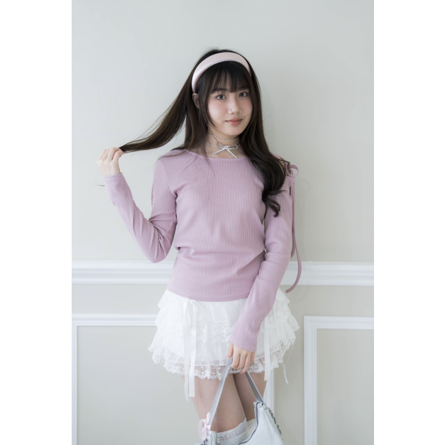 【jnauxz】白/粉現貨!! 售完不補 甜蜜邂逅 側綁帶蝴蝶結上衣 (兩色) 【jnauxz】白/粉現貨!! 售完不補 甜蜜邂逅 側綁帶蝴蝶結上衣 (兩色)