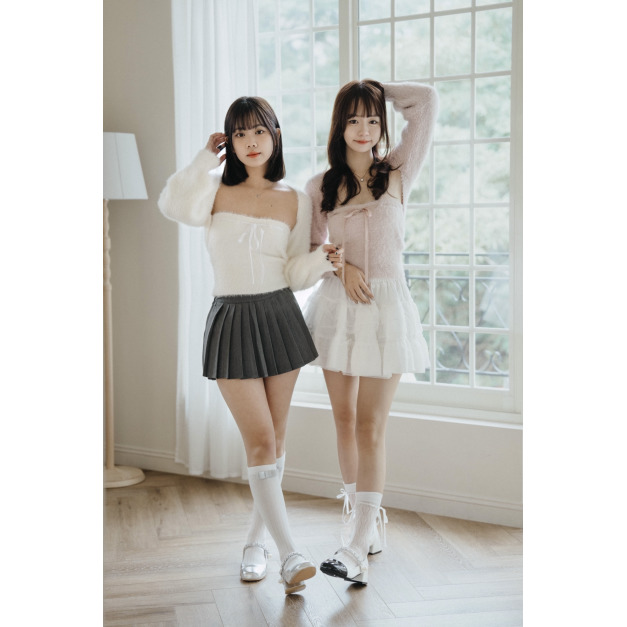 【jnauxz】現貨白XS!! 售完不補 百搭防走光百褶裙 【jnauxz】現貨白XS!! 售完不補 百搭防走光百褶裙