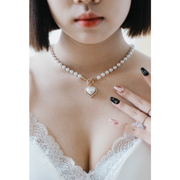 【jnauxz】現貨!! 售完不補 輕奢質感珍珠愛心鎖骨鍊 【jnauxz】現貨!! 售完不補 輕奢質感珍珠愛心鎖骨鍊