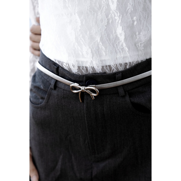 【jnauxz】小眾特別款! 金屬蝴蝶結彈簧細腰帶 【jnauxz】小眾特別款! 金屬蝴蝶結彈簧細腰帶