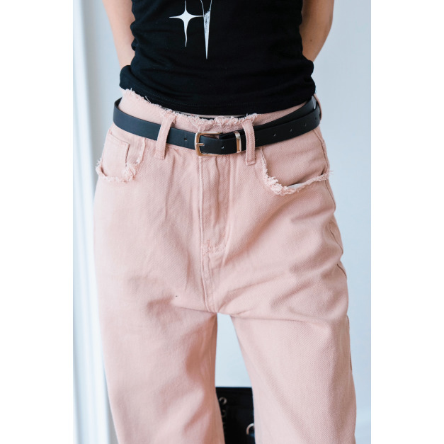 【jnauxz】白/粉現貨!! 售完不補 亮色毛邊做舊顯瘦牛仔寬褲 【jnauxz】白/粉現貨!! 售完不補 亮色毛邊做舊顯瘦牛仔寬褲