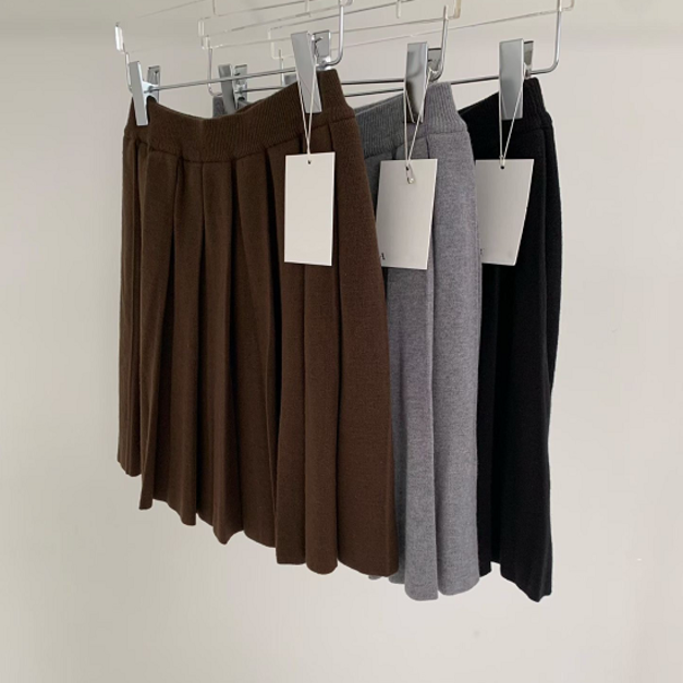 (設計師款)(20%羊毛)學院感小百褶裙 - 咖啡、黑、灰 (設計師款)(20%羊毛)學院感小百褶裙 - 咖啡、黑、灰