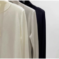(本期推薦)(設計師款)100%夏季羊毛排扣上衣 - 奶油白、黑藍_1 (本期推薦)(設計師款)100%夏季羊毛排扣上衣 - 奶油白、黑藍_1