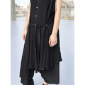 Jul 18SS NEW 垂墜不對稱剪裁繫帶無袖襯衫 黑_2 Jul 18SS NEW 垂墜不對稱剪裁繫帶無袖襯衫 黑_2