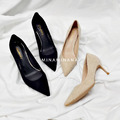 淺口絨面尖頭高跟鞋【S3736】MINANA 淺口絨面尖頭高跟鞋【S3736】MINANA