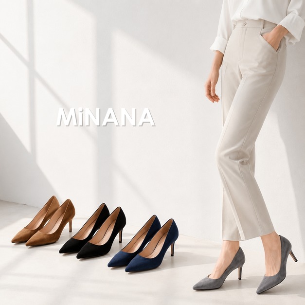 3折✦淺口絨面尖頭高跟鞋【S3736】MINANA 3折✦淺口絨面尖頭高跟鞋【S3736】MINANA