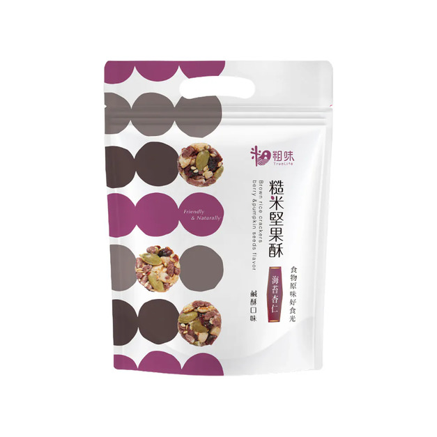 【粗味】糙米堅果酥|杏仁海苔|純素 【粗味】糙米堅果酥|杏仁海苔|純素