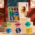 Burr Puzzle 魯班鎖不插電益智玩具|無釘無膠立體解構 3–6 歲專注力訓練_1 Burr Puzzle 魯班鎖不插電益智玩具|無釘無膠立體解構 3–6 歲專注力訓練_1
