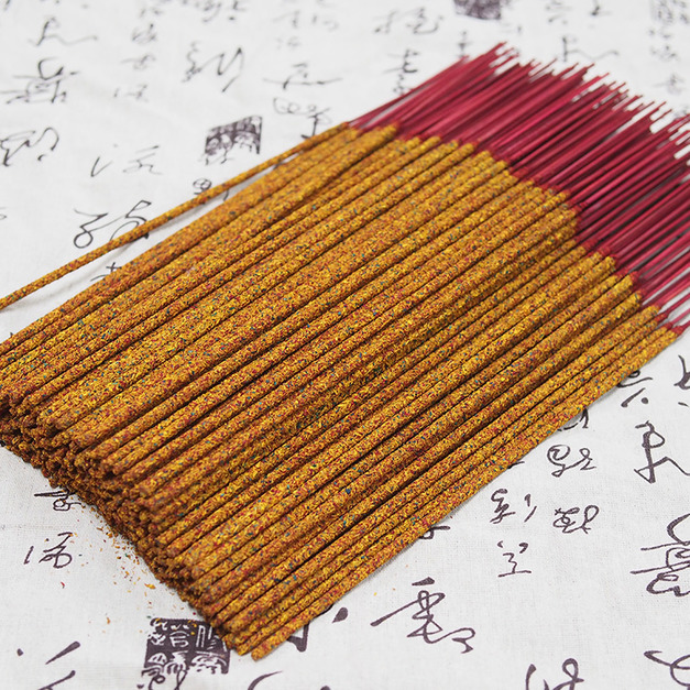 特級新山檀香五彩立香(尺二)