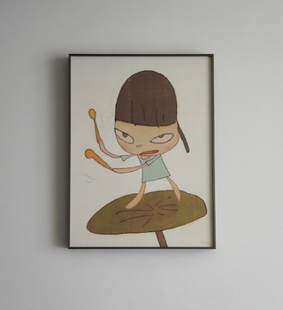 奈良美智 Yoshitomo Nara|Marching on a Butterbur Leaf 乘著蜂斗菜葉遊行