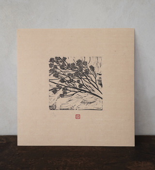 限量版畫|沐冉Muran|樑上梨花