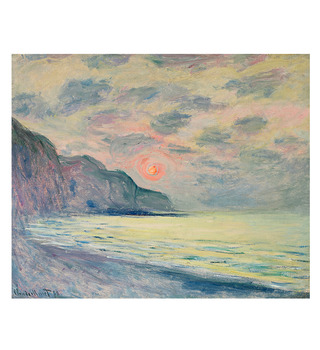 莫內 Monet|日落,多霧的天氣,布維爾 Soleil couchant, temps brumeux, Pourville