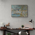 莫內 Monet|池塘,雪的效果 La mare, effet de neige_3 莫內 Monet|池塘,雪的效果 La mare, effet de neige_3