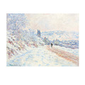 莫內 Monet |雪景 La route de Vétheuil, effet de neige 莫內 Monet |雪景 La route de Vétheuil, effet de neige