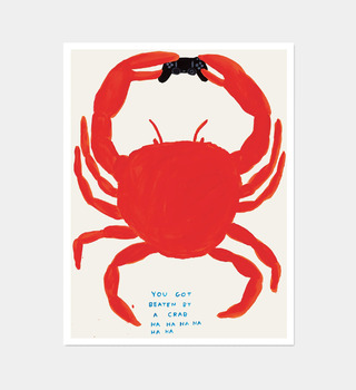 David Shrigley|You Got Beaten By A Crab(你被螃蟹打敗了)