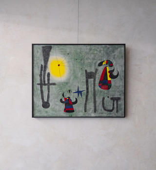 Joan Miro 胡安·米羅|鳥兒飛向金邊山丘上生長的地方